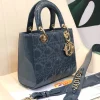 ABCDior Calf Patent Leather Rattan Lattice Tote Size 20 x 16.5 x 8cm - Image 7
