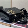 Black lacquer, classic 5 compartments 24cm - Image 7