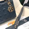 ABCDior Calf Patent Leather Rattan Lattice Tote Size 20 x 16.5 x 8cm - Image 9