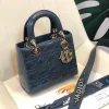 ABCDior Calf Patent Leather Rattan Lattice Tote Size 20 x 16.5 x 8cm