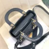 ABCDior Calf Patent Leather Rattan Lattice Tote Size 20 x 16.5 x 8cm - Image 5